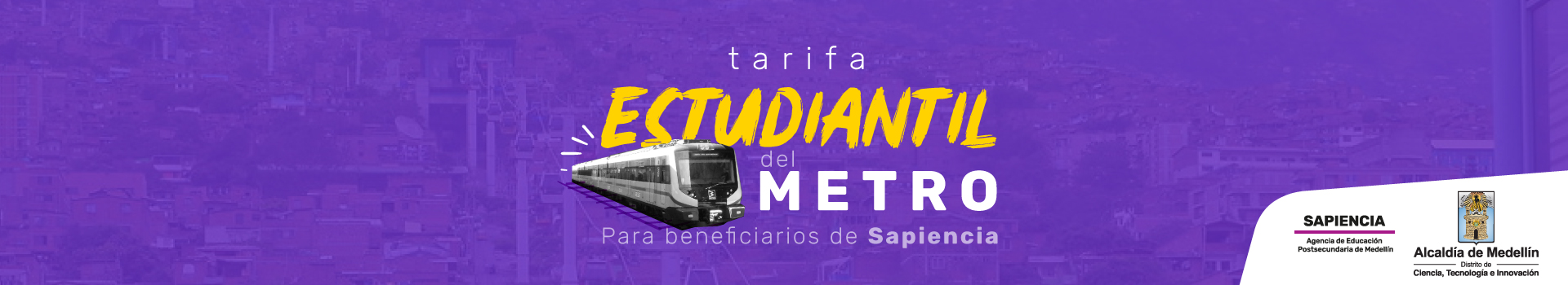 banner tiquete metro 2023-Sapiencia