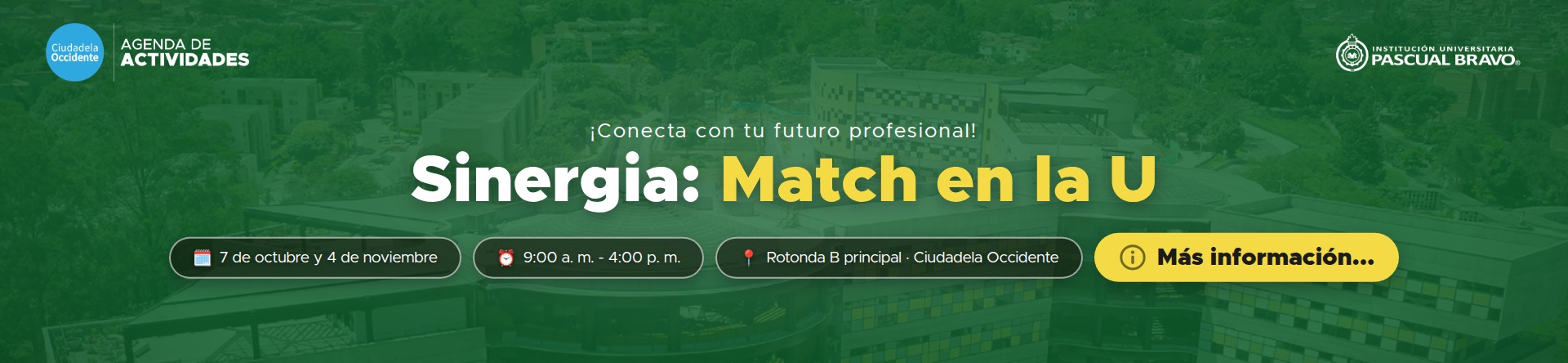 Banner Clase Sinergia Match en la U